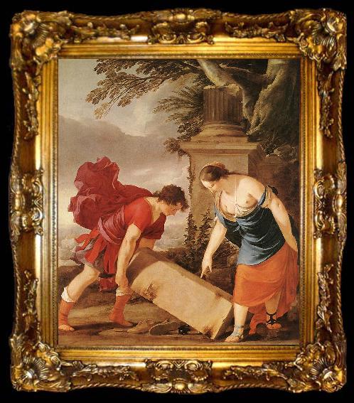 framed  LA HIRE, Laurent de Theseus and Aethra (detail sg, ta009-2